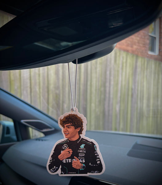 Kimi Antonelli Air Freshener | Mercedes F1-Inspired Scented Car Accessory